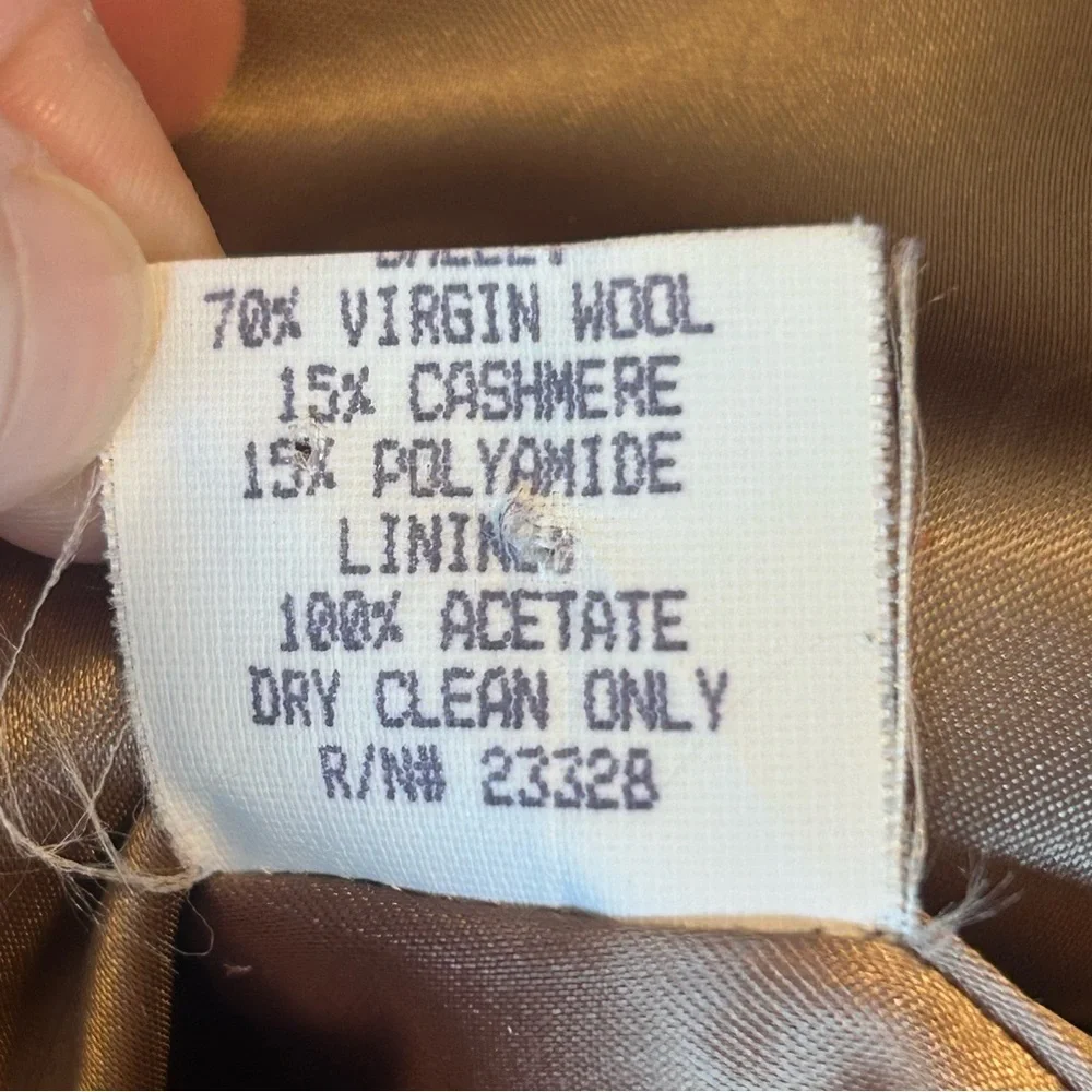 Pendleton Vintage Cashmere Wool Pea Coat Camel Womens Size 8P USA